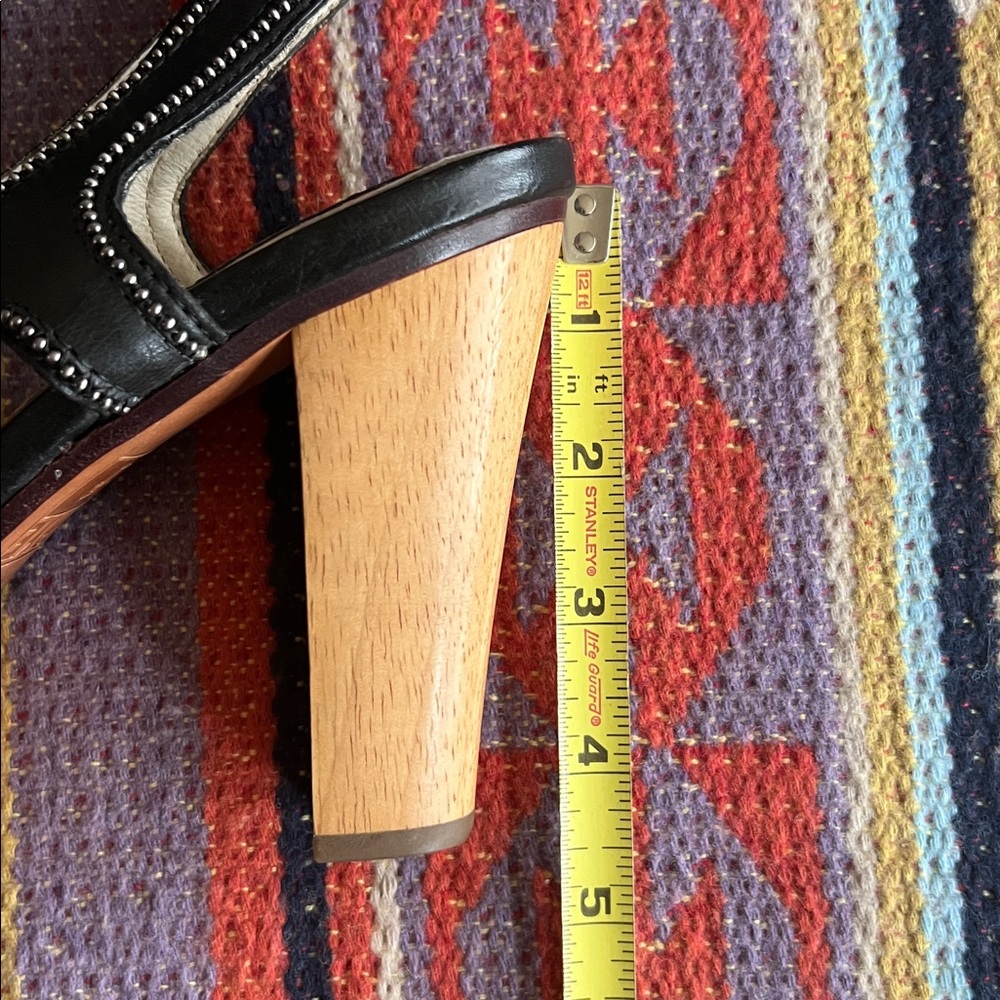 Frye “Gerry” size 9 with Metal Beads, Wooden High Heel Sandals - Picture 9 of 9